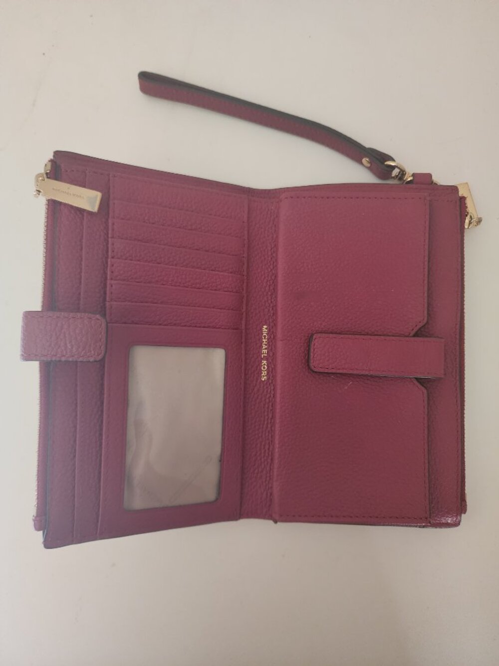 Michael Kors Jet Set Double Zip Wristlet in Mulberry - Picture 3 of 3